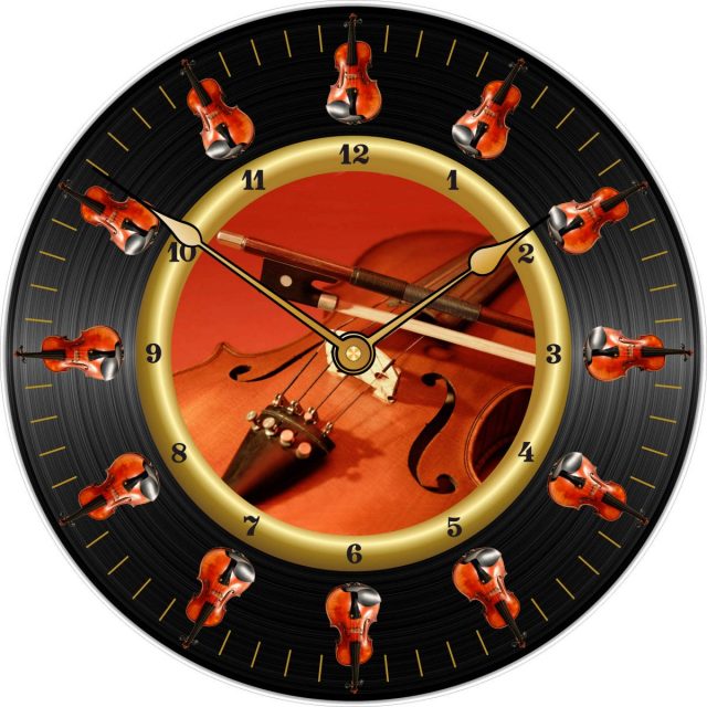 Horloge personnalisée violon