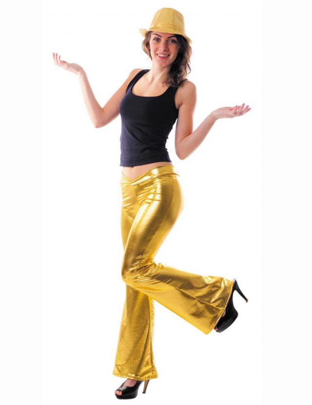 Pantalon disco or femme