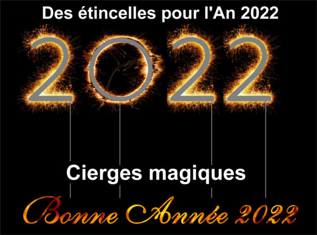 Cierges magiques de l'An 2022