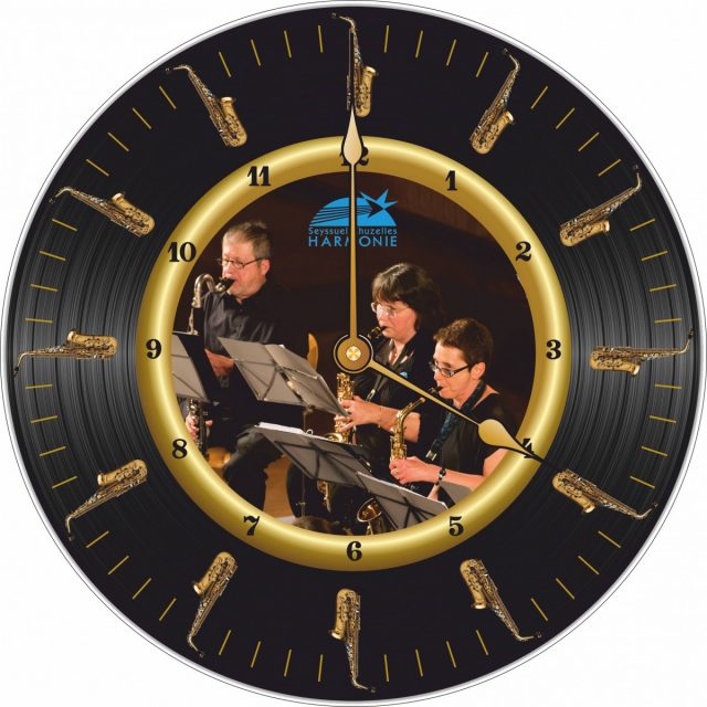 Horloge Harmonie Seyssuel Sax Alto Ø 290 mm