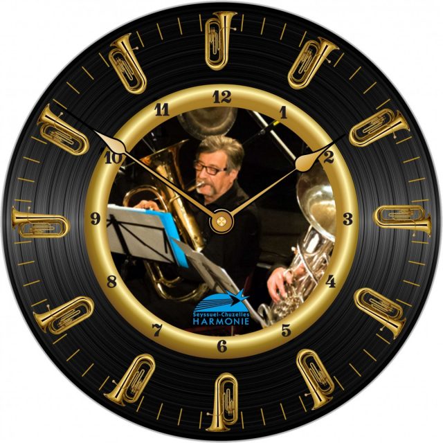 Horloge Harmonie Seyssuel Tuba Ø 290 mm