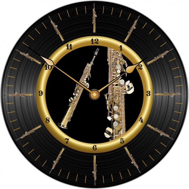 Horloge Sax Soprano Ø 290 mm