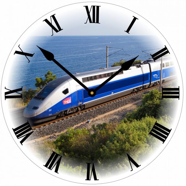Horloge train TGV Atlantique