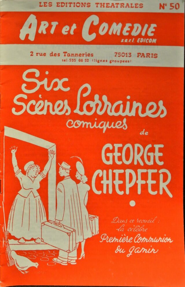 Livret 6 Scènes Lorraines de Georges CHEPFER