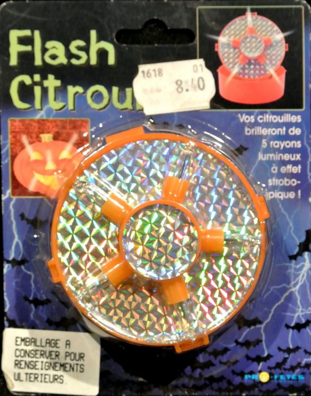 Halloween Flash Citrouille sans piles (R14)
